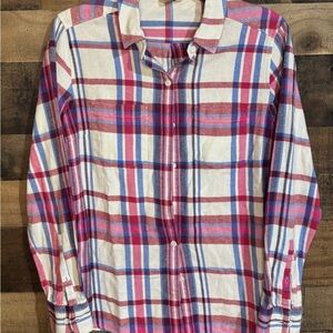 Woolrich Red and Blue Plaid Button Down Shirt